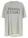 Balenciaga Grey Fashion Designer T-shirt In White