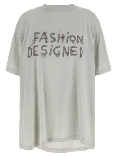 Balenciaga 'fashion Designer' T-shirt In Gray