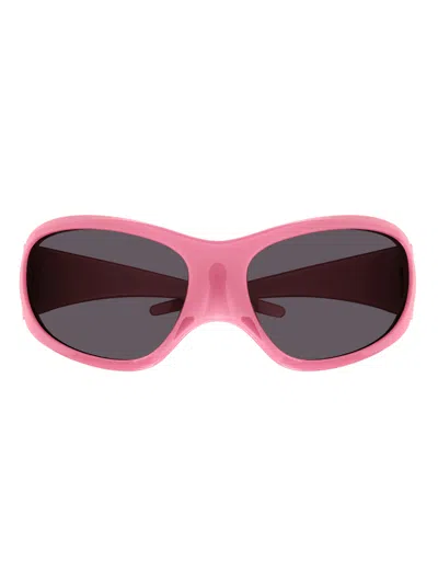 Balenciaga Fashionable Acetate Sunglasses With International Fit In Gold