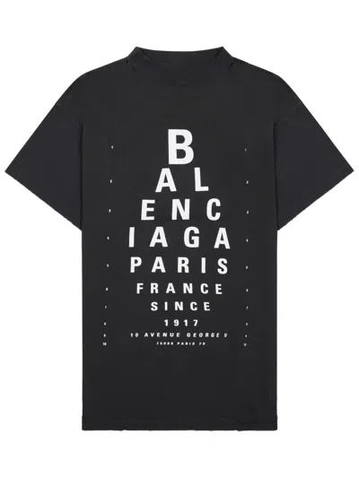 Balenciaga Fashion-forward Mini T-shirt For Women In Black