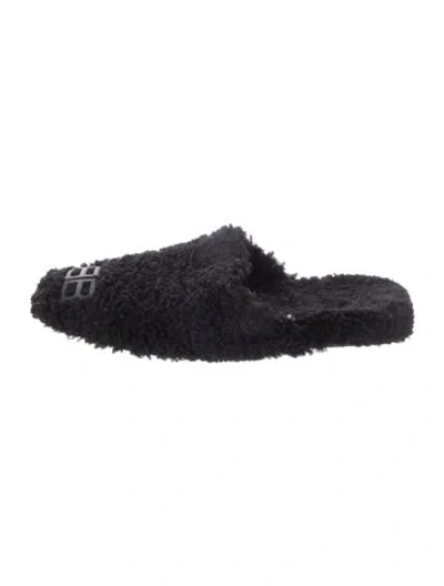 Pre-owned Balenciaga Faux Fur Mules In Multi