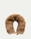Balenciaga Faux Fur Shoulder Strap In Brown