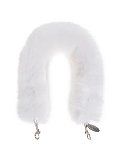 Balenciaga Faux-fur Bag Strap In Pink