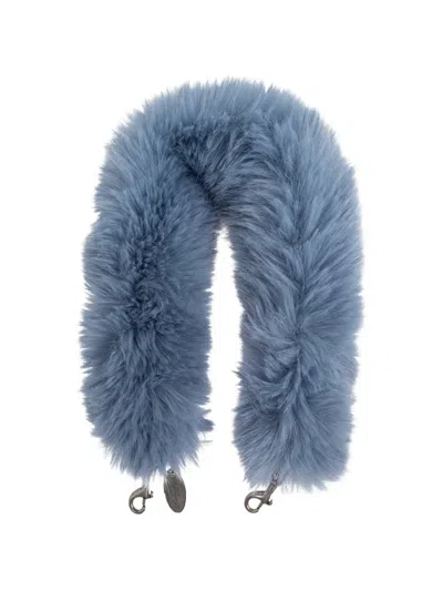 Balenciaga Faux-fur Bag Strap In White