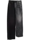 Balenciaga Jeans Fifty-fifty Black In Black