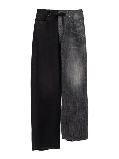 BALENCIAGA FIFTY-FIFTY DENIM JEANS