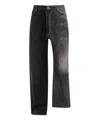 Balenciaga Fifty-fifty Jeans In Black