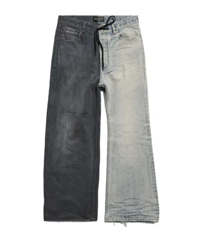 Balenciaga Fifty-fifty Jeans In Gray