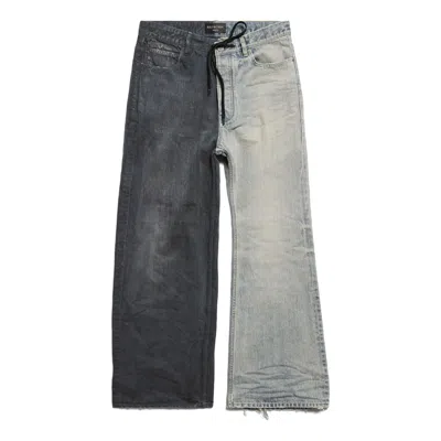 Balenciaga Fifty-fifty Pants 'dark Grey Light Blue'
