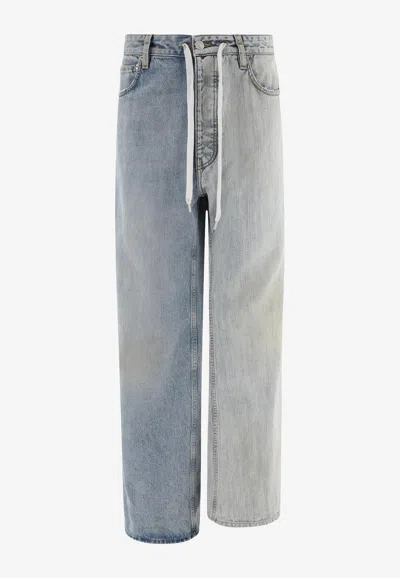 BALENCIAGA FIFTY-FIFTY WIDE-LEG JEANS