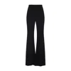 Balenciaga Fitted Black Trousers With Flared Hem In Black