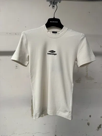 Balenciaga Fitted Crewneck Top In Gray