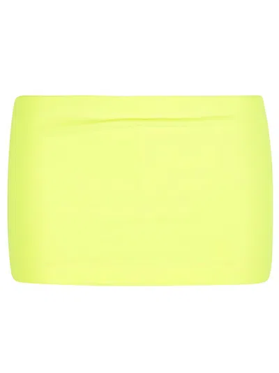 Balenciaga Cycling Skirt With Elasticized Mini Length In Green