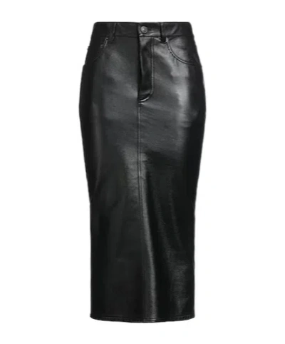 Balenciaga Fitted Pencil Skirt In Black