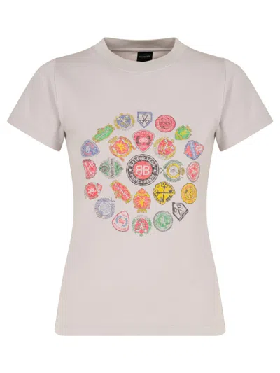 BALENCIAGA BALENCIAGA FITTED T-SHIRT CLOTHING