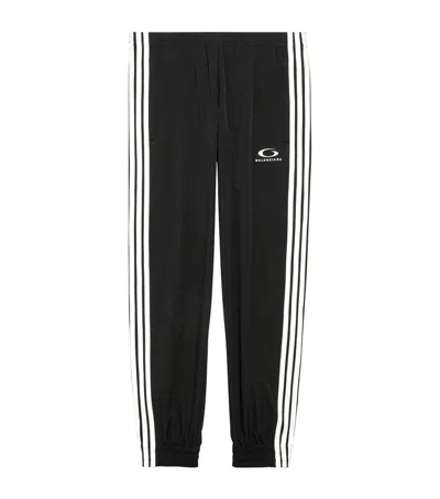 Balenciaga Fitted Track Pants In Black