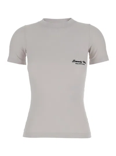 Balenciaga Fitted Tshirt Beverly Hills In White