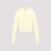 Balenciaga Fitted Zip-up Hoodie In Cream