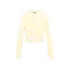 Balenciaga Fitted Zip-up Hoodie In Yellow