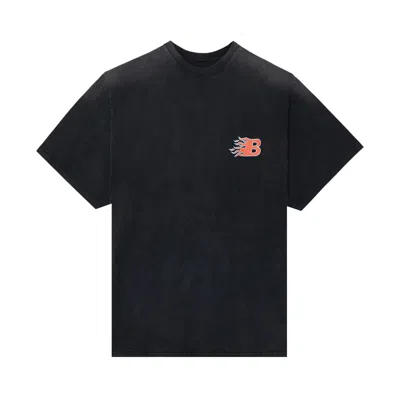 Pre-owned Balenciaga Flames T-shirt 'black/red'