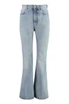 Balenciaga Mid-rise Flared Jeans In Navy