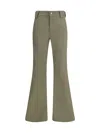 Balenciaga Flare Pants In Green