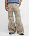 Balenciaga Flared Cargo Pants In 9509 New Beige