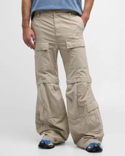 Balenciaga Flared Cargo Pants In 9509 New Beige