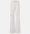 Balenciaga Flared Cotton Sweatpants In White