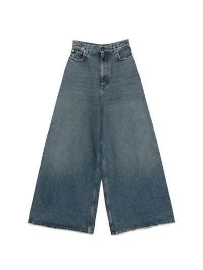 Balenciaga Flared Denim Jeans In Blue