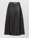 Balenciaga Flared High Waist Midi Skirt