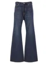 Balenciaga Women Flared Jeans In Blue