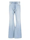 Balenciaga Flared Leg Jeans In Blue