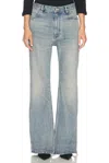 Balenciaga Flared Leg Jeans In Outback Blue
