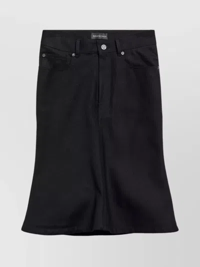 BALENCIAGA FLARED MIDI SKIRT FEATURING FIVE POCKETS