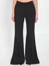 Balenciaga High-rise Wool Flared Pants In Black