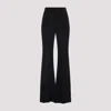 Balenciaga Women Black Fluid Viscose Flared Trousers In Black
