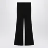 Balenciaga Black Flared Pants In Viscose In Black