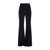 Balenciaga Fitted Black Trousers With Flared Hem In Black