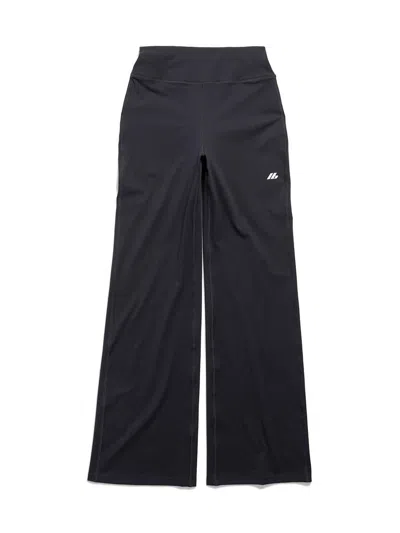 Balenciaga Flared Slim Fit Activewear Pants Clothing In Black