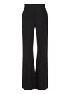 Balenciaga Tailored Flared Pants With Clean Waistband In Black