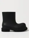 Balenciaga Flat Ankle Boots  Woman Color Black In 黑色