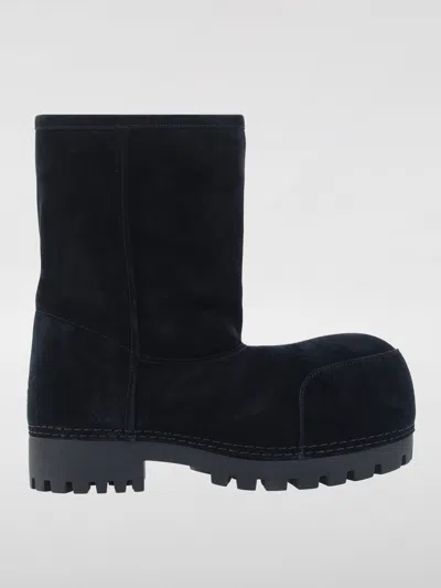 Balenciaga Flat Ankle Boots  Woman Color Black In Black