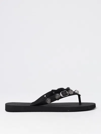 BALENCIAGA FLAT SANDALS BALENCIAGA WOMAN COLOR BLACK,414715002