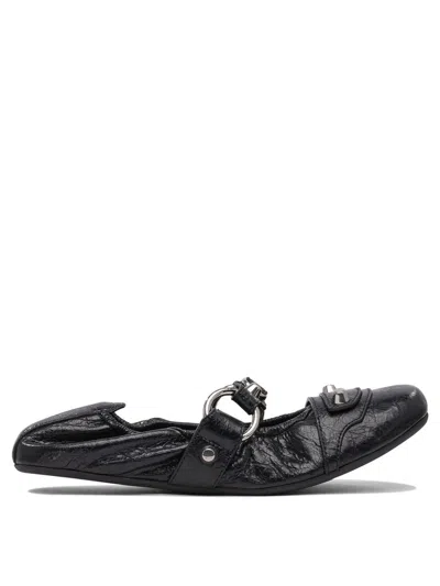 Balenciaga Flat Shoes In Black