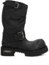 Balenciaga Venom Boots In Black Calf Leather Men In Multi