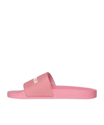 Balenciaga Flat Slippers In Pink