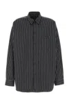 Balenciaga Oversized Striped Poplin Shirt For Men