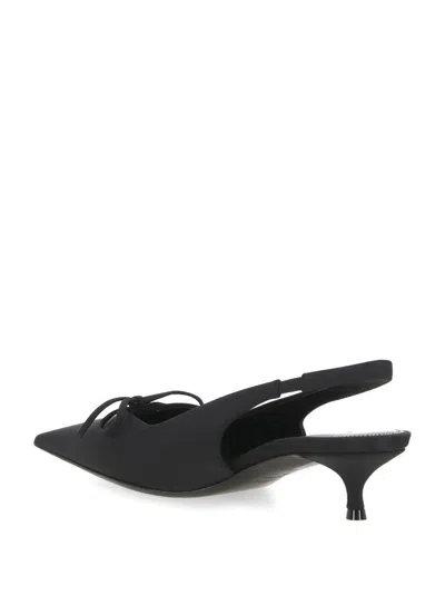 Balenciaga 40mm Slingback Leather Pumps In Black