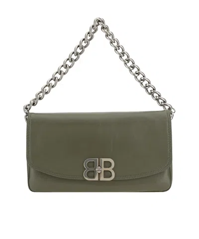 Balenciaga Flip Shoulder Bag In Green